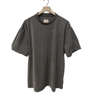 Massive Luxury‎ T-Shirt XL Gray Oversized Heavyweight Boxy Crew Neck Streetwear